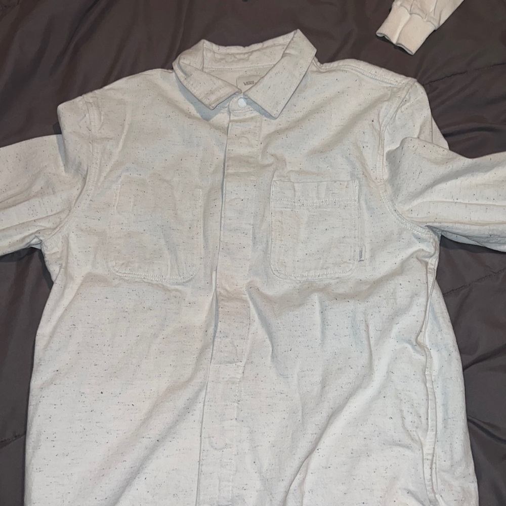 WHITE VANS FLANNEL JACKET SIZE MEDIUM